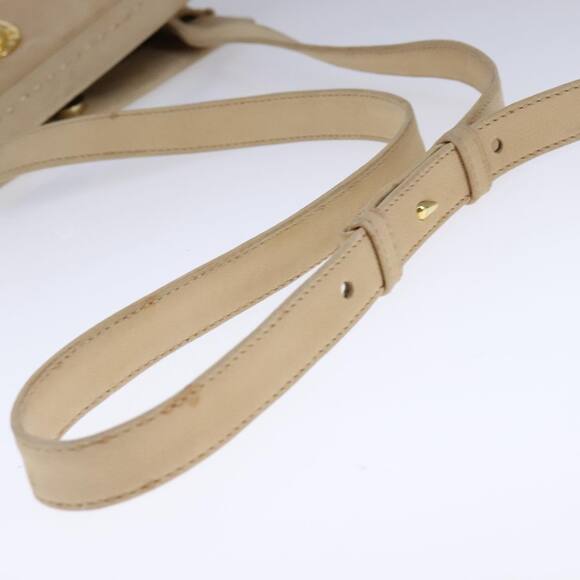 CELINE Shoulder Bag Leather Beige - Picture 7 of 12